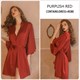 Satin Patchwork Lace Slip Dress And Robe Pajama Set