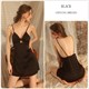 Silk Satin Bow Knot Nightdress And Robe Pajama Set