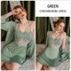 Frenchy Lace Perspective Suspender Night Dress