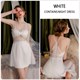 Frenchy Lace Perspective Suspender Night Dress