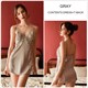 Satin Nightdress Bathrobe Pajamas For Women