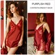 Satin Nightdress Bathrobe Pajamas For Women