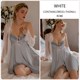 Damen-Nachthemd und Kimono-Bademantel-Pyjama-Set