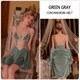 Women'S Velvet Floral Lace Robe Set