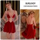 Women'S Velvet Floral Lace Robe Set