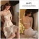 French Long Nightdress And Robe Set With Underwire Padded Cups