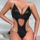 Latex Mini Dress Bandage Bodysuit Pu Leather Black Underwear Erotic Sleepwear