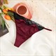 Women's Lace Hollow Out Thong Underwear - Seamless Briefs
