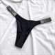 Women'S Rhinestone Thongs, Low Waist G-String Briefs