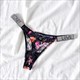 Women'S Rhinestone Thongs, Low Waist G-String Briefs