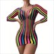 Rainbow Pride Fishnet Bodysuit