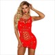 Babydoll Fishnet Dress With Suspenders