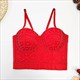 Women'S American Retro Beading Corset Embroidered Flares Camis Tank Top