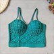 Women'S American Retro Beading Corset Embroidered Flares Camis Tank Top