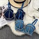 Women'S Denim Vest Tank Tops Summer Backless Camisole