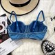 Women'S Denim Vest Tank Tops Summer Backless Camisole
