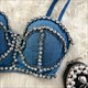 Women'S Denim Vest Tank Tops Summer Backless Camisole