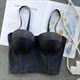 Women'S Gradient Elastic Cotton Camisole Crop Top