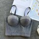 Women'S Gradient Elastic Cotton Camisole Crop Top