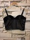 Samt Weste Bustier Crop Top Camisole für Damen