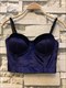 Samt Weste Bustier Crop Top Camisole für Damen