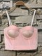 Samt Weste Bustier Crop Top Camisole für Damen