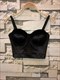 Samt Weste Bustier Crop Top Camisole für Damen