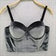 Samt Weste Bustier Crop Top Camisole für Damen