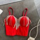 Quasten Strass Camisole Crop Top