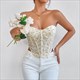 Schnürung Rückenfreies Korsett Slim Tank Top