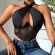 Damen Rückenfreies Halter Neck Tank Top