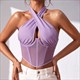 Damen Rückenfreies Halter Neck Tank Top