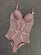 Lace Solid One-Piece Bra Panty Set