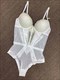 Lace Solid One-Piece Bra Panty Set