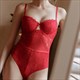 Lace Shaper Bodysuit Lingerie Bra Panty Set