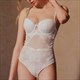 Lace Shaper Bodysuit Lingerie Bra Panty Set