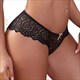 Women's Lace Panties Mid-Waist Thin Mesh Bow Briefs