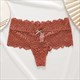 Transparente Spitzen-Höschen mit Schleifenverzierung für Damen