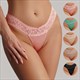 Lace Floral Thong Underwear For Women