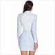 Sequin Square Collar Mini Dress