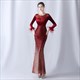 elegant Sequin Evening Dresses for Women's Weddings and Parties