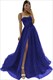 glittery Tulle Ruffled Prom Dress: A Showstopper