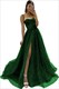 glittery Tulle Ruffled Prom Dress: A Showstopper