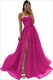 glittery Tulle Ruffled Prom Dress: A Showstopper