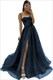 glittery Tulle Ruffled Prom Dress: A Showstopper