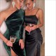 Slit Velvet Bodycon Dress - One-Shoulder Elegance