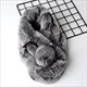Rabbit Fur Scarf - Stylish Natural Warm Winter Accessory