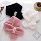 women's Faux Fur Cross Scarf: Cozy Winter Warmth