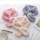 women's Faux Fur Cross Scarf: Cozy Winter Warmth