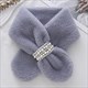 women's Faux Fur Cross Scarf: Cozy Winter Warmth